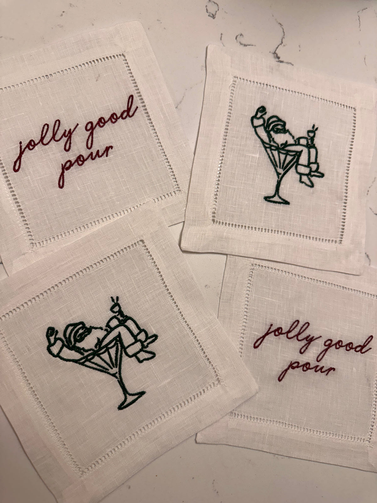 Christmas Cocktail Napkins (Set of 4)