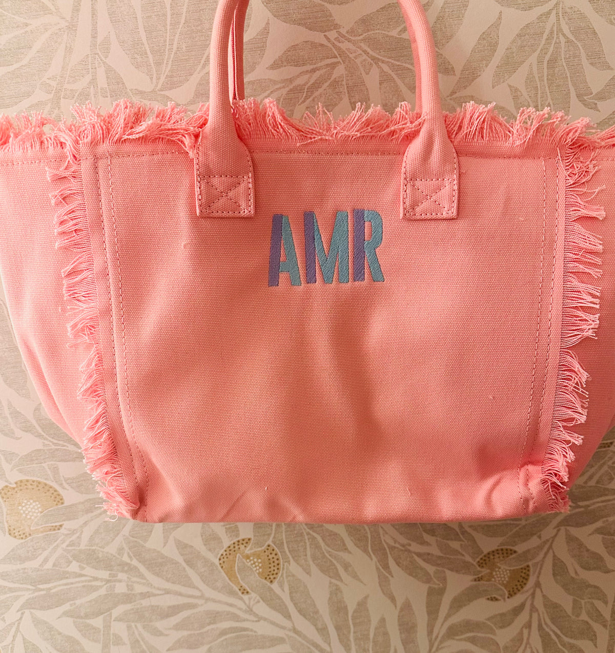 Fringe Tote Bag with Zipper