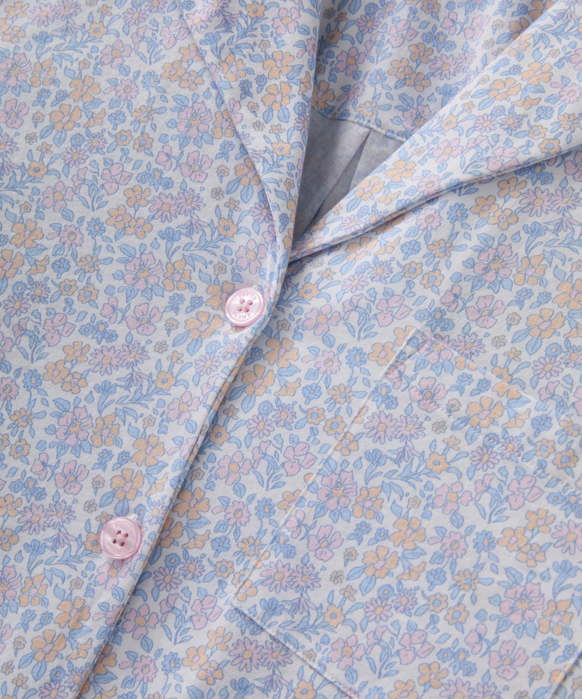 Olivia Lightweight Pima Cotton Pajamas in Fleur Blanche