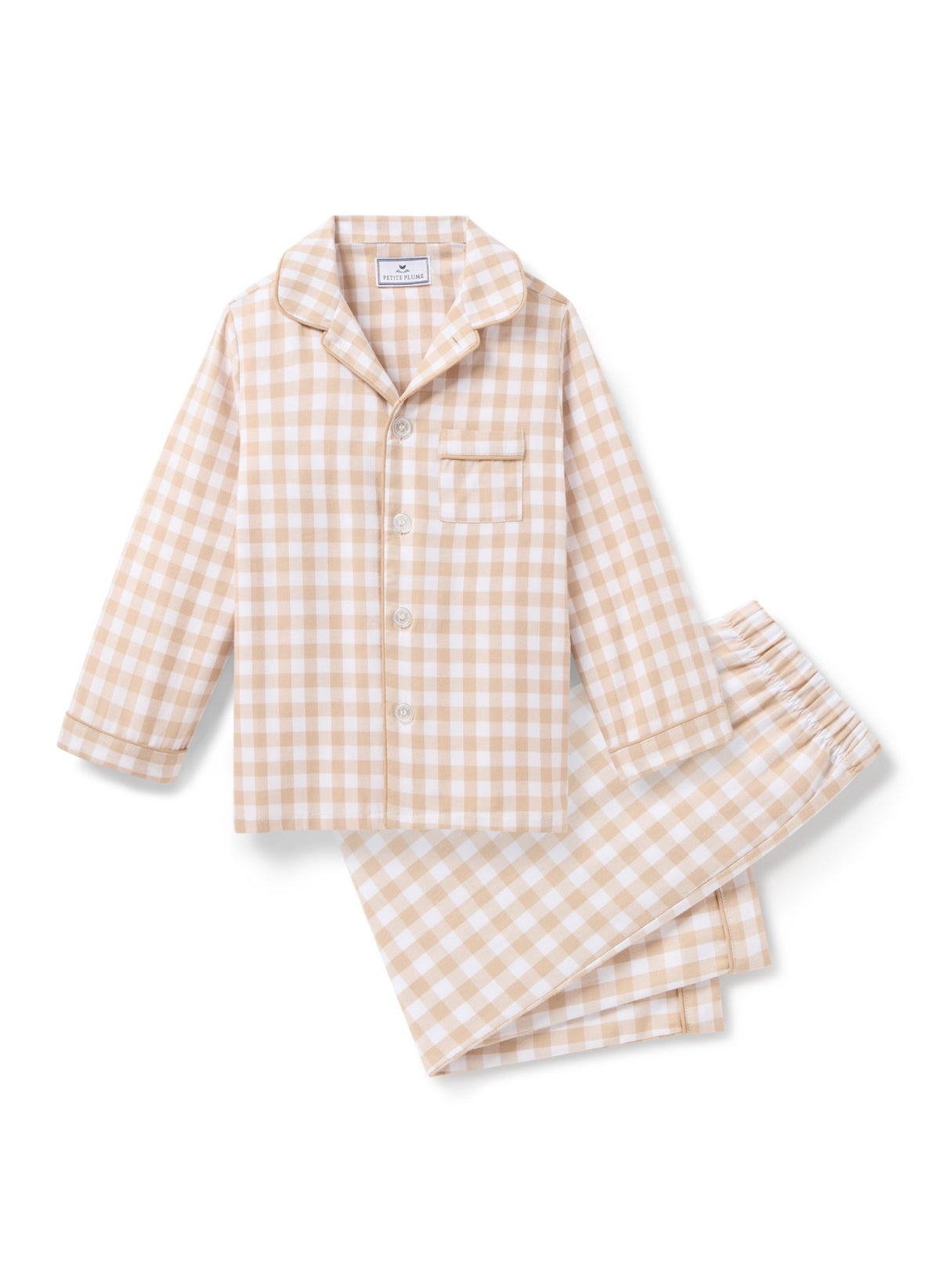 Women’s Camel Gingham Pajama