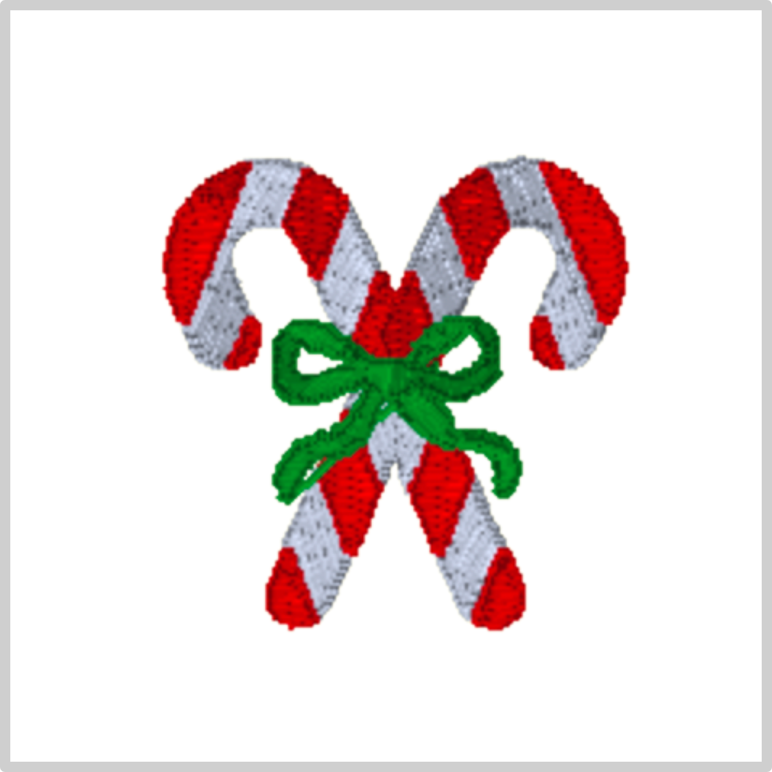 Candy Canes with Green Bow