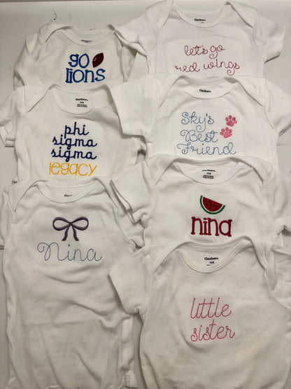 Custom Baby Onesies
