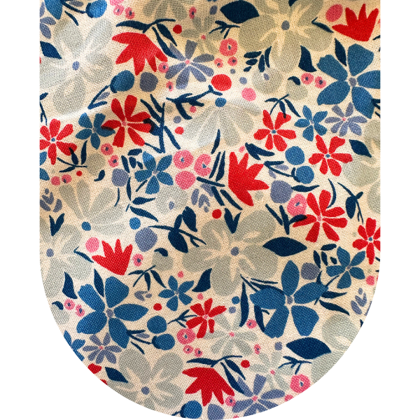 Liberty Blue Red Pink Floral