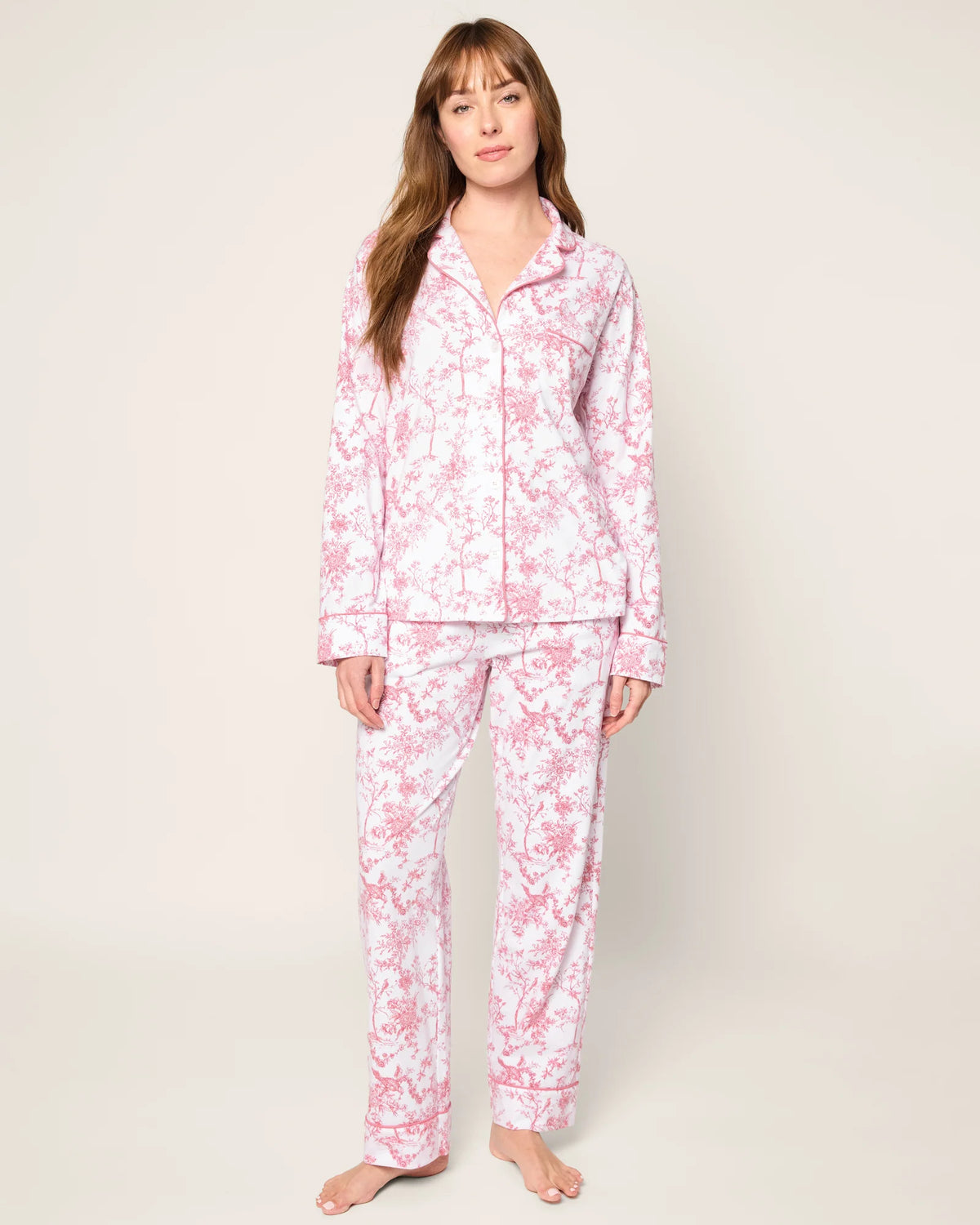Women's Pink Timeless Toile Pima Pajama