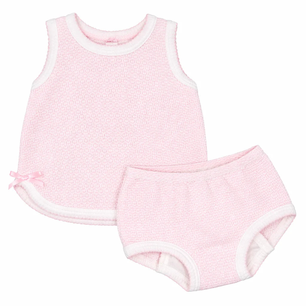 Paty Knit Pink Diaper Set