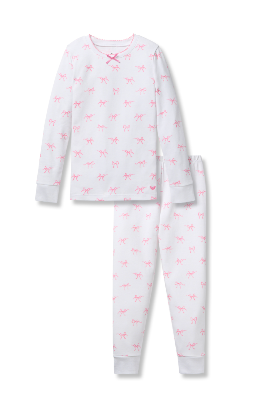 PRE ORDER Mommy and Me Matching Blushing Bows Pima Pajama