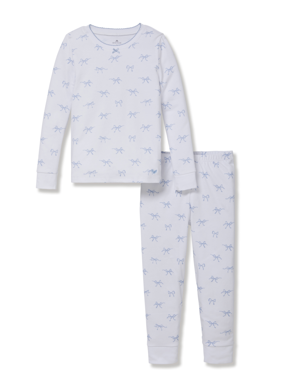 PRE ORDER Mommy and Me Something Blue Bows Pima Pajama
