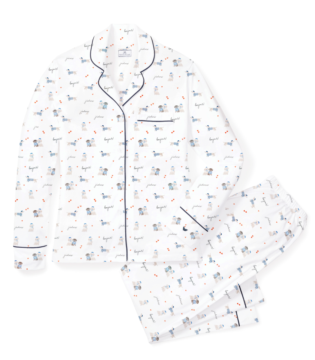 PRE ORDER Mommy and Me Le Woof Pima Pajama