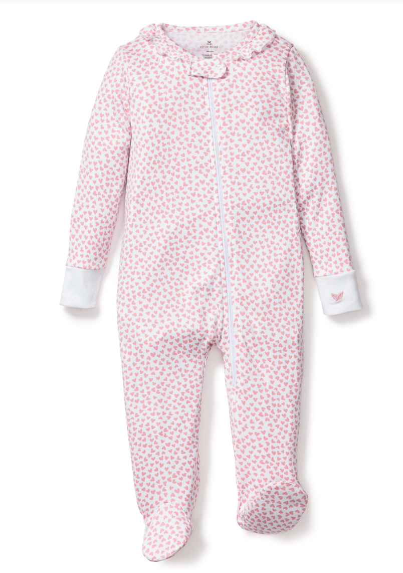 Baby Pima Romper in Sweethearts