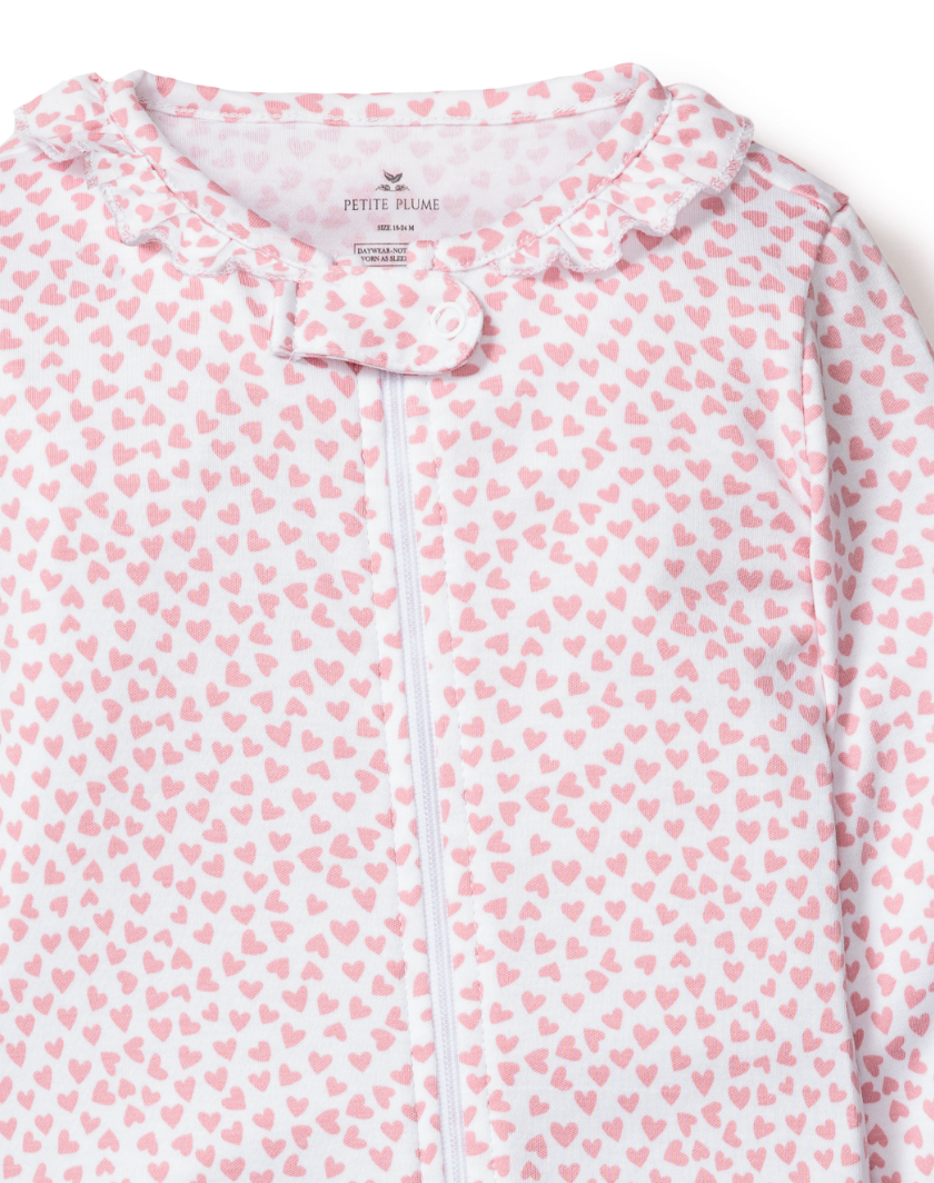 Baby Pima Romper in Sweethearts