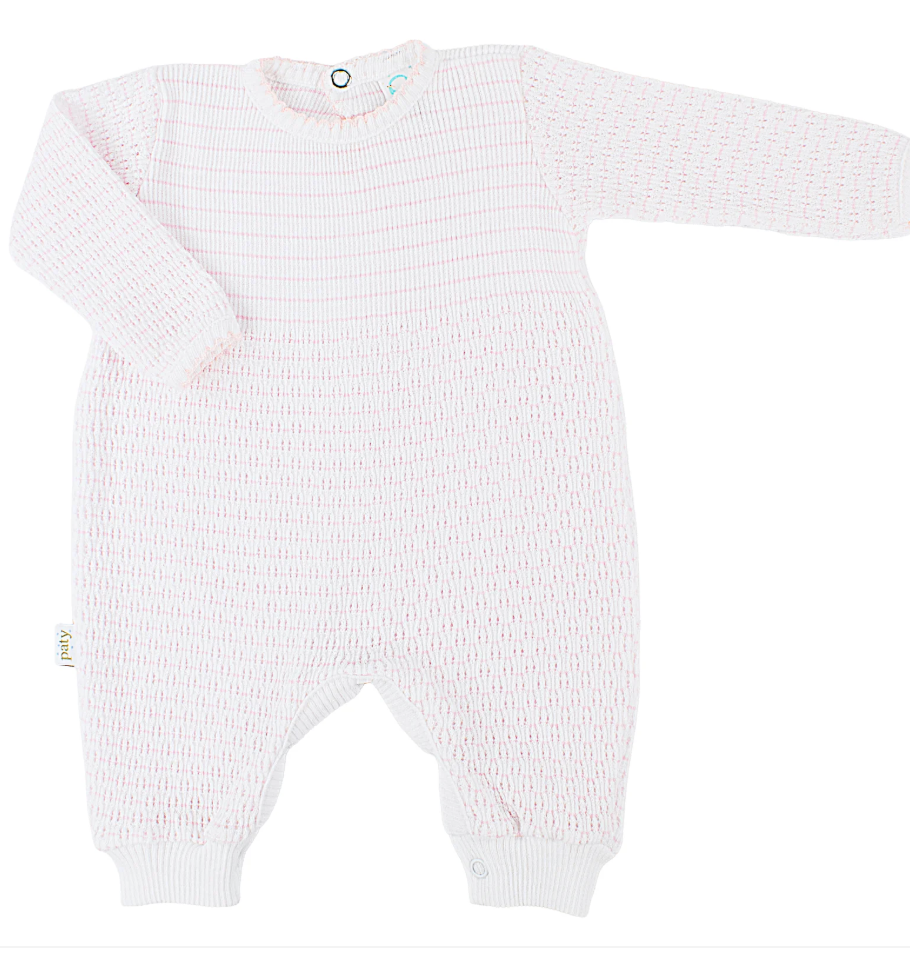 Paty Knit Pinstripe Romper