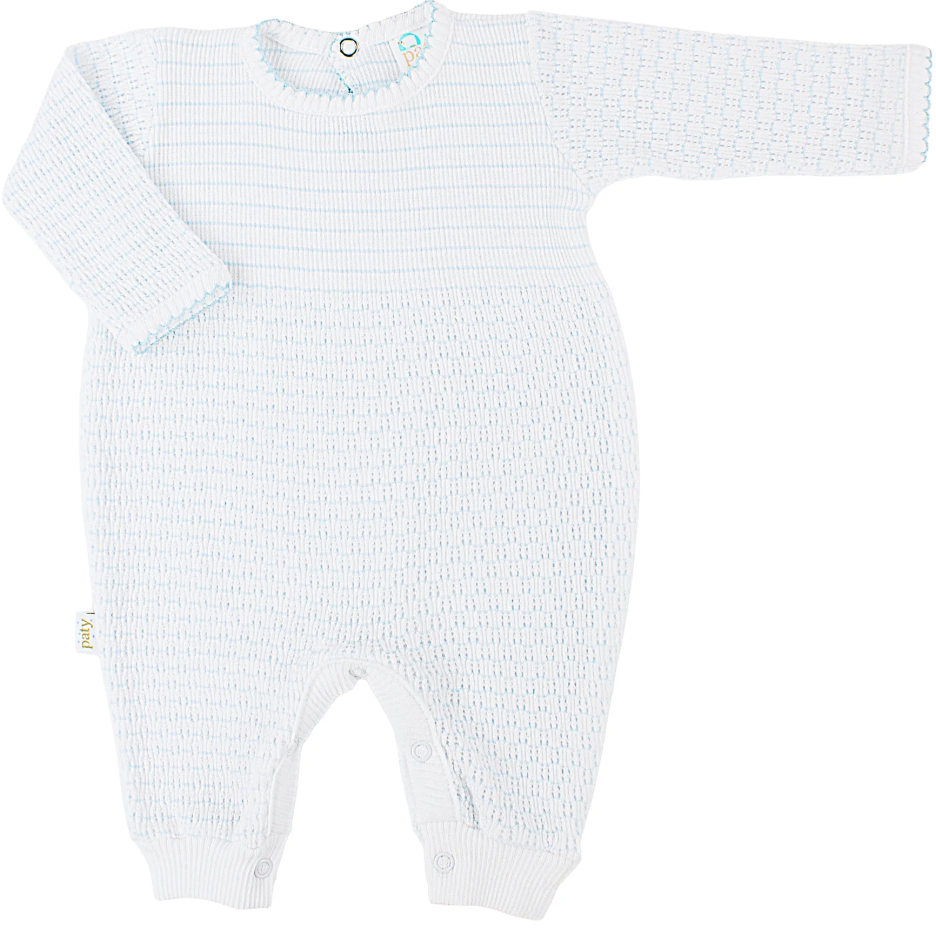 Paty Knit Pinstripe Romper