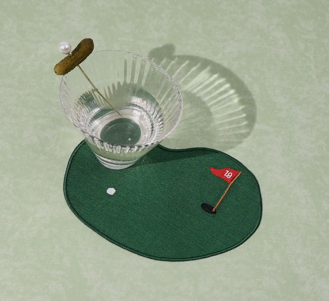 Golf Linen Cocktail Napkins