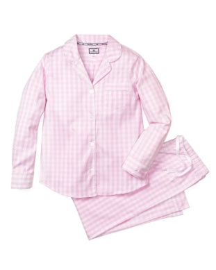 Women's Pink Gingham Pajama Set