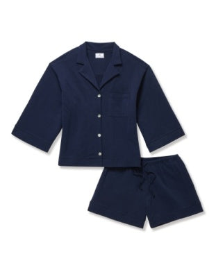 Women's Pima Olivia Short Set In Navy